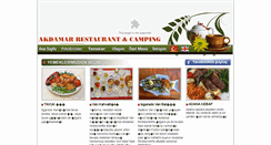 Desktop Screenshot of akdamarrestaurant.net